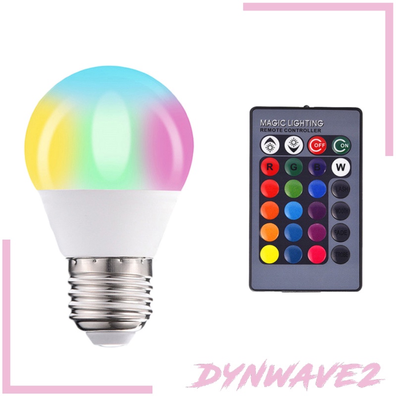 Bóng Đèn Led E27 3w Rgb Thay Đổi Màu Sắc Điều Khiển Từ Xa Tiện Dụng