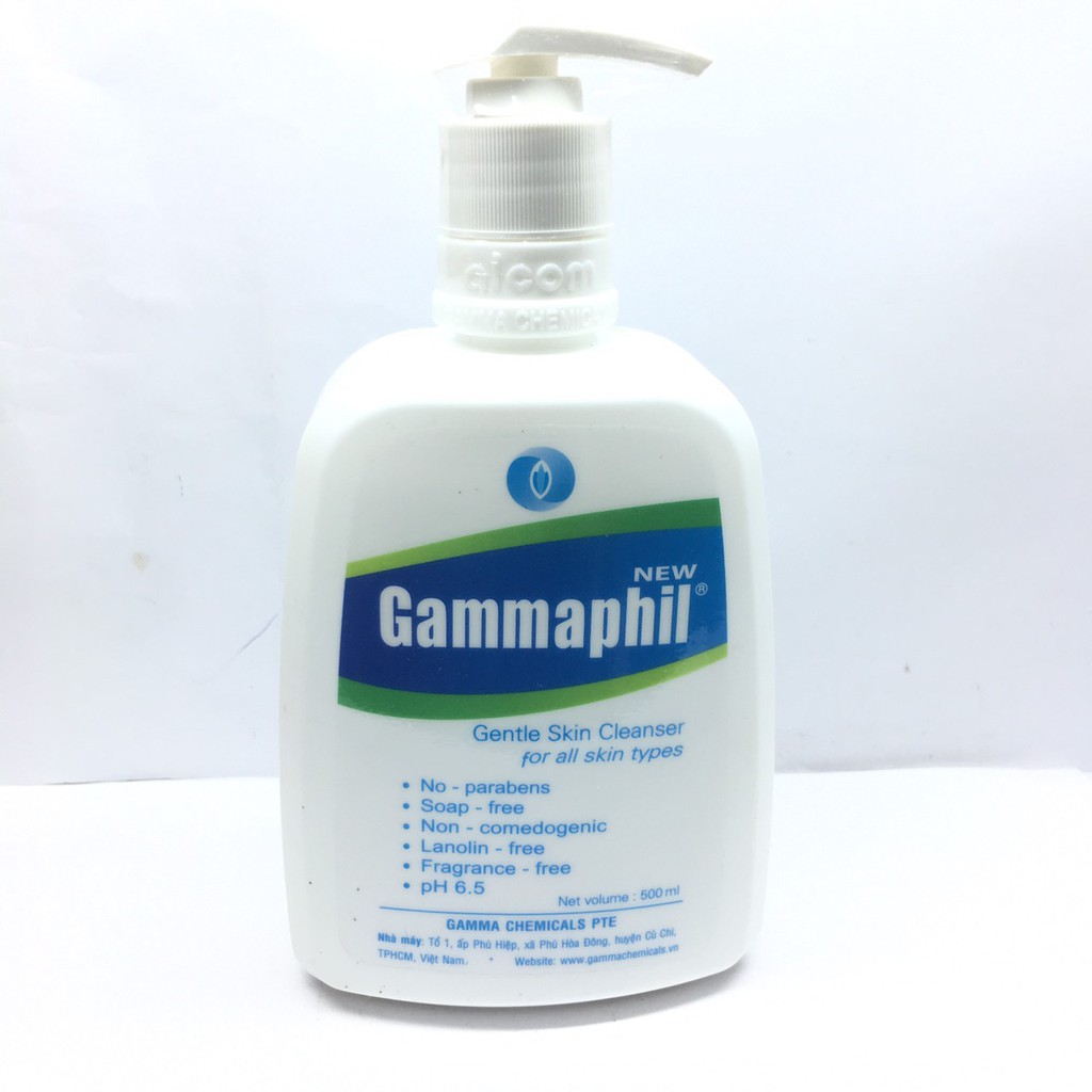 SỮA RỬA MẶT DỊU NHẸ GAMMAPHIL CHAI 500ml