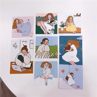 Set 8 Tấm Postcard Dễ Thương
