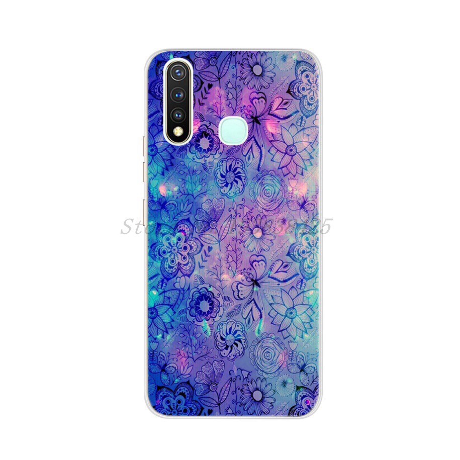 Ốp điện thoại mềm họa tiết bông hoa thời trang cho Vivo Y12 Y15 Y17 Y11  Y19 Y50 Y30 Y81
