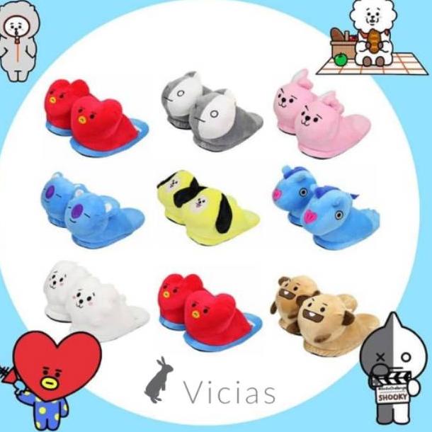 Dép Bông Hình Các Nhân Vật Bt21 Của Bts San02 - Hàn Quốc