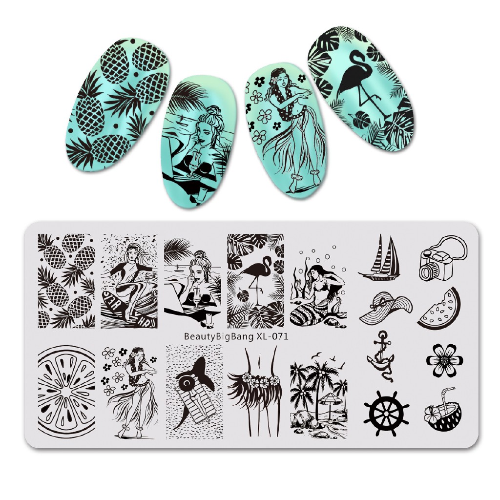 [Hàng mới về] Bộ khuôn hình trang trí móng tay nhiều kiểu đẹp mắt