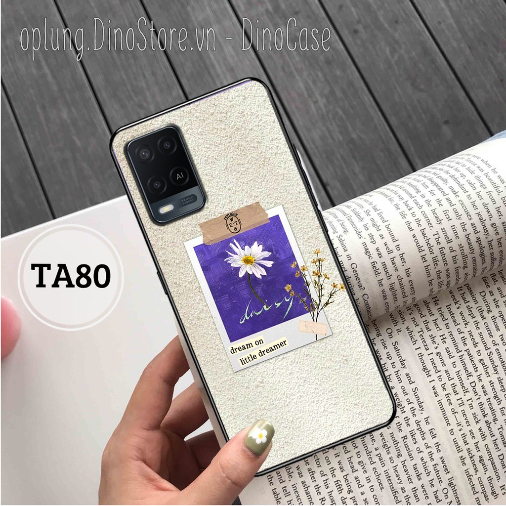 Ốp lưng điện thoại Oppo A54 4G - A74 4G - A94 4G - A95 4G - Ốp lưng Oppo in hình hoa cỏ vintage đơn giản nhẹ nhàng nữ tí