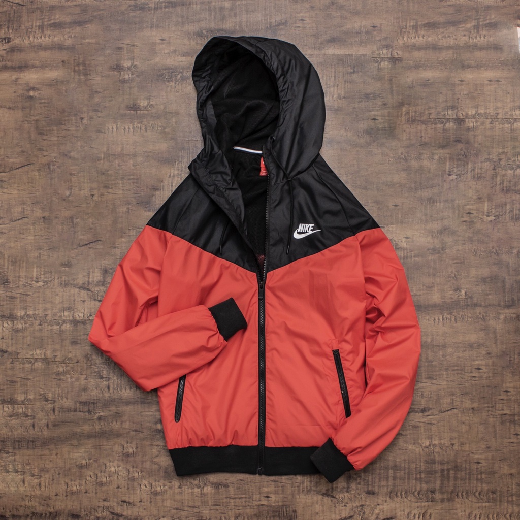 NIKE - Áo khoác thể thao nam nữ Nike Sportswear Men's Windrunner Jacket chính hãng - Đỏ x Đen