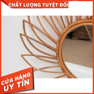 [Khuyến Mãi Sốc] gương mây tre đan decor CAO CẤP