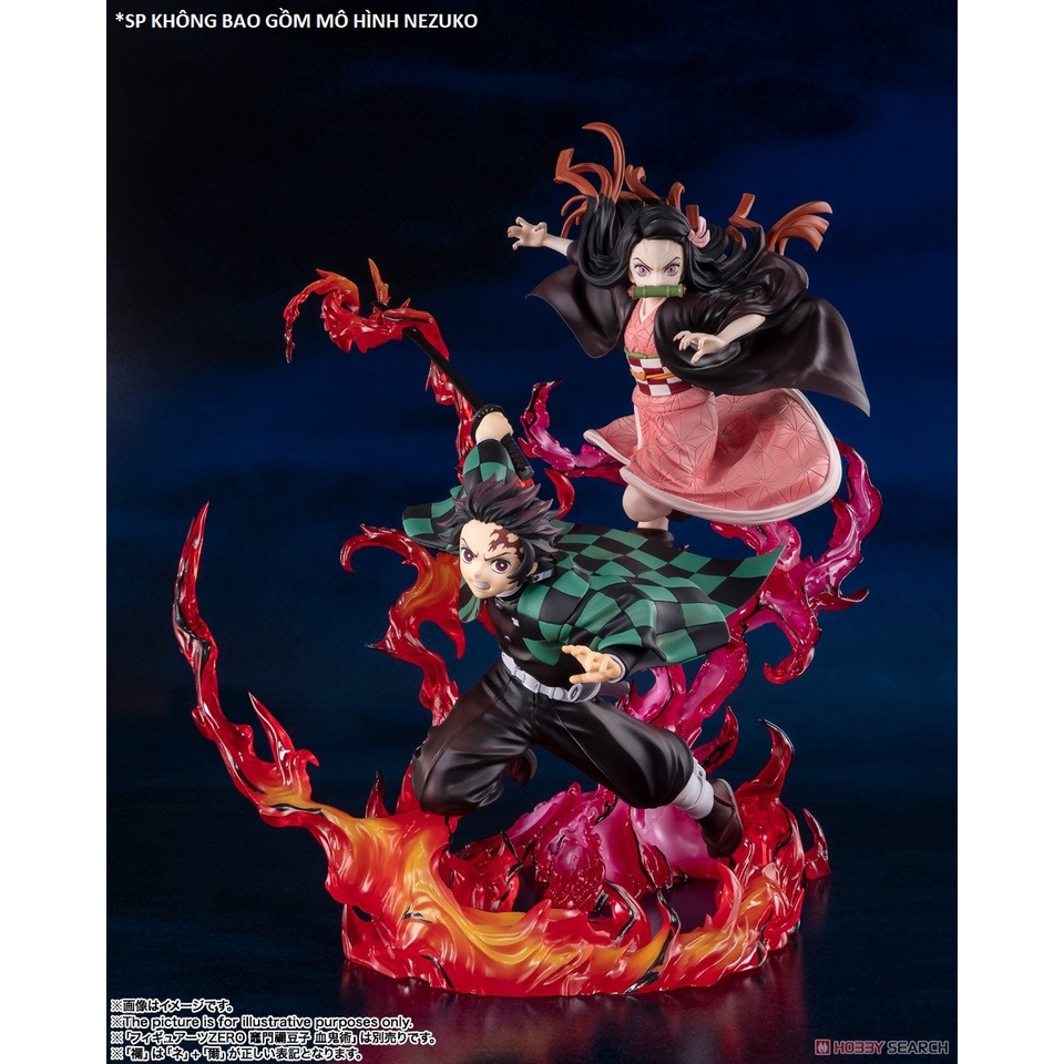 Mô Hình TANJIRO KAMADO TOTAL CONCENTRATION Demon Slayer Kimetsu No Yaiba Figuarts zero Mini Bandai Đồ Chơi Figure Anime