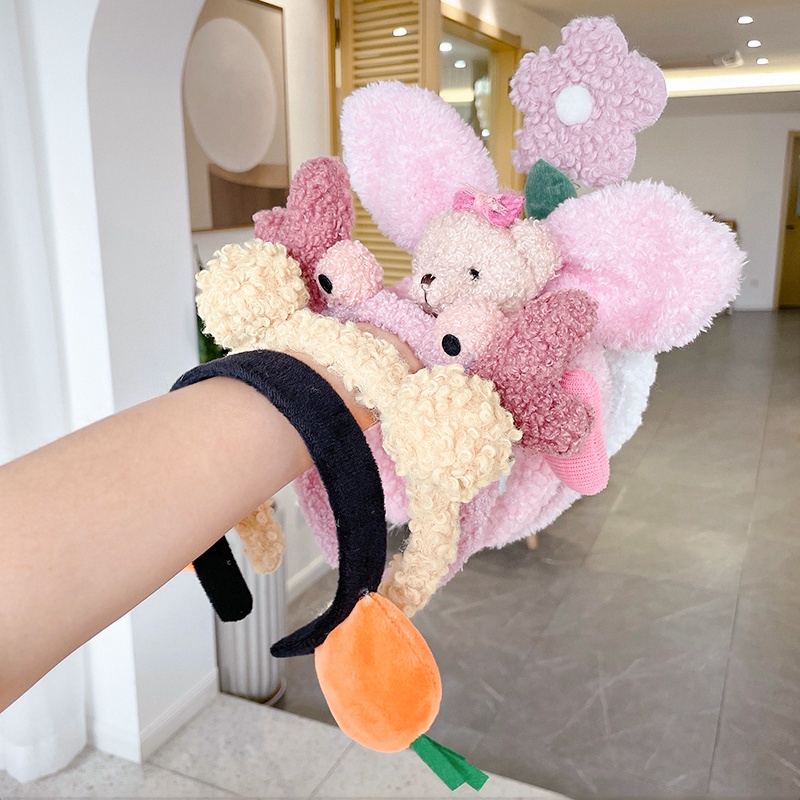 Băng đô cài tóc phong cách hoạt hình thời trang Hàn Quốc đáng yêu cho nữ