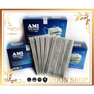 Hộp Khẩu trang màu Xám Ami 50 cái