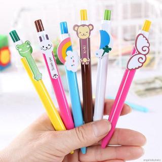 ♥AN☻-Children’s Cute Cartoon Rainbow Plastic Ballpoint Pens Office And School Stationery