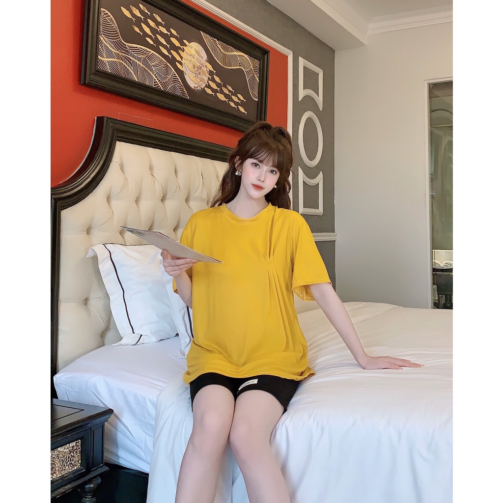 Áo bầu Chất cotton giấy đẹp - Free size 45-65kg