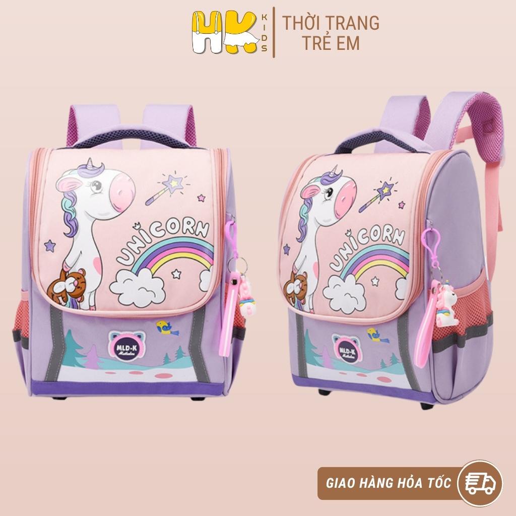 Balo cho bé mẫu giáo và tiểu học HK KIDS chất Vải Oxford nhẹ và bên chống thấm nước có phản quang cho bé trai và gái