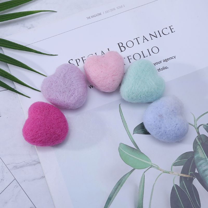 Quả Cầu Len Hình Trái Tim Dùng Làm Đạo Cụ Chụp Ảnh