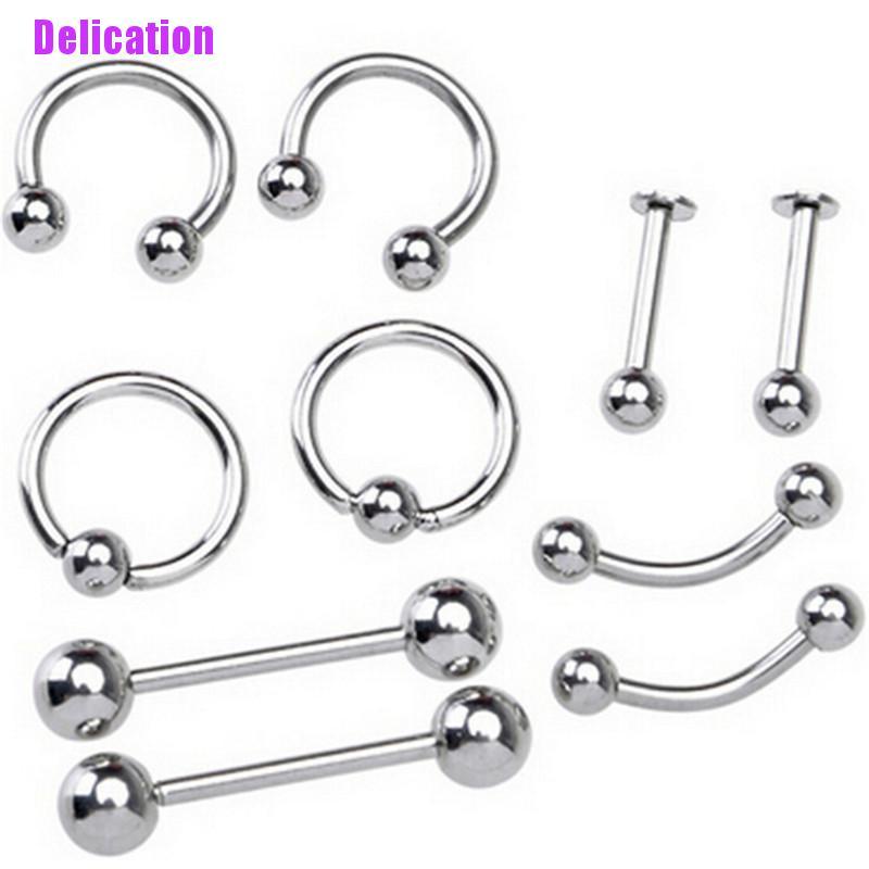 Set 60 / 85 Phụ Kiện Trang Trí Cơ Thể Bằng Inox Chuyên Dụng