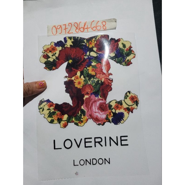 Hình dán ủi nhiệt chữ )(