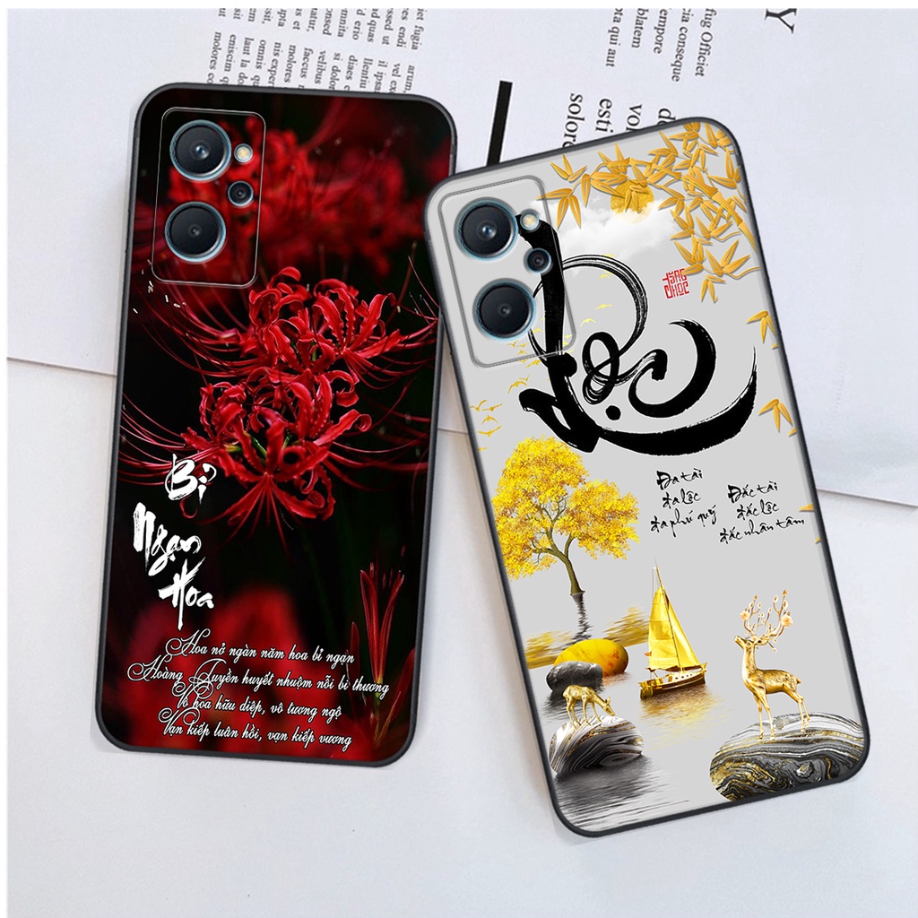 Ốp lưng Realme 9i in hình chữ tài chữ lộc, Cha Mẹ, bình an SIÊU ĐẸP