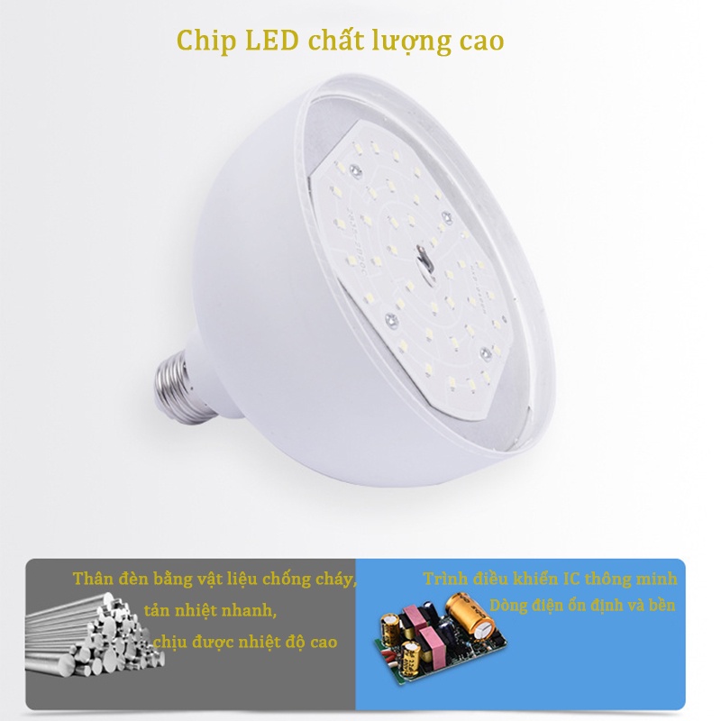 Bóng đèn Led Bulb siêu sáng, Bóng led bulb trụ nhựa ánh sáng trắng  cao cấp - Huy Tưởn