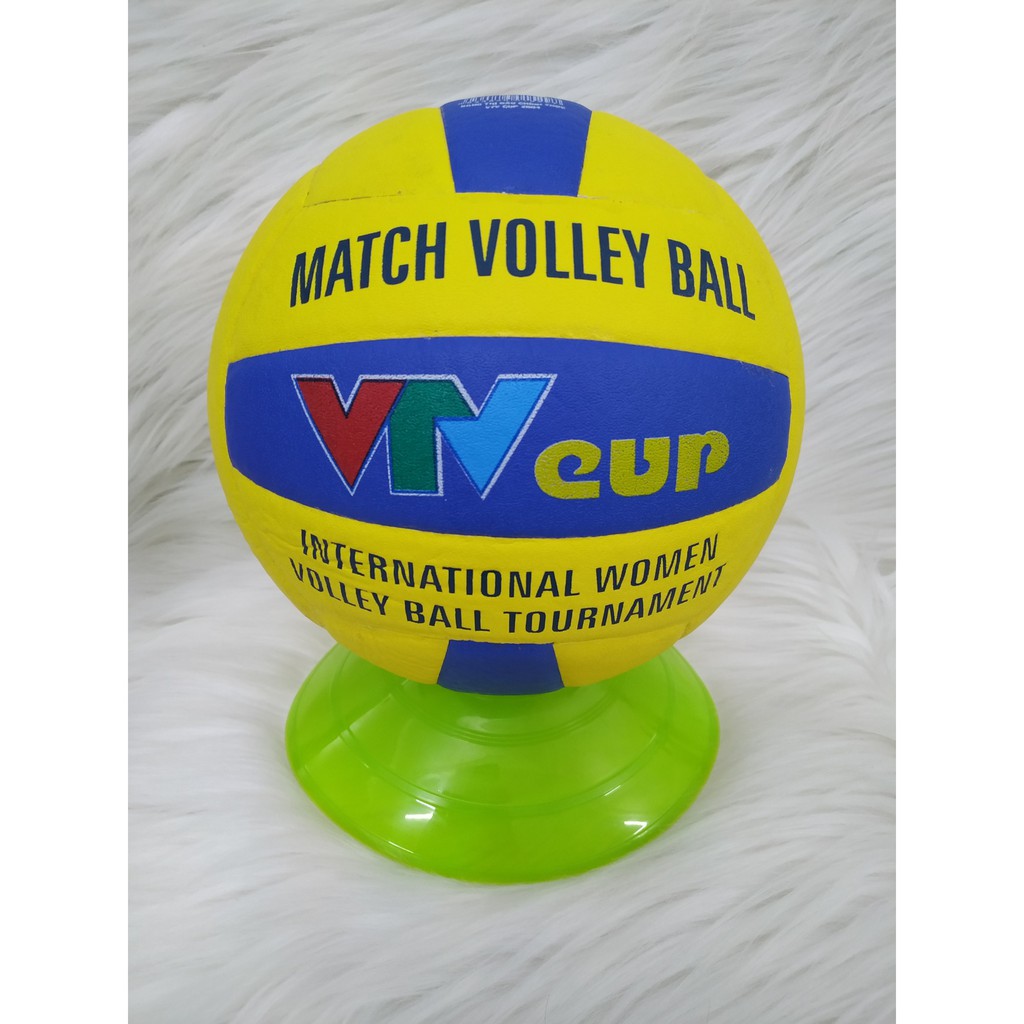 [CHUẨN THI ĐẤU] Trái bóng chuyền dán VTV CUP da PU siêu bền-giá hấp dẫn-Tặng kèm kim bơm