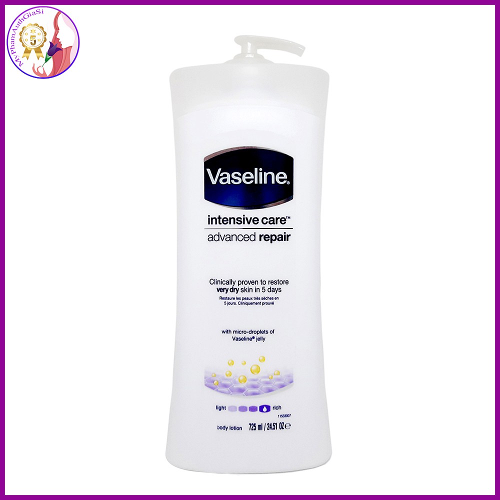 Dưỡng thể vaseline intensive rescue repairing moisture