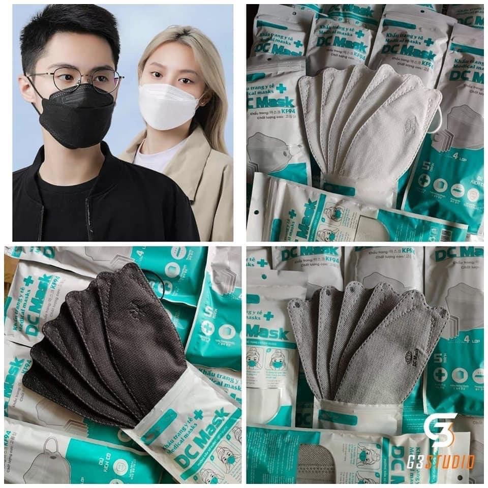 Khẩu trang KF94 DC Mask 4 lớp kháng khuẩn chống dịch , phòng chống giọt bắn kj95 chuẩn FDA - CE