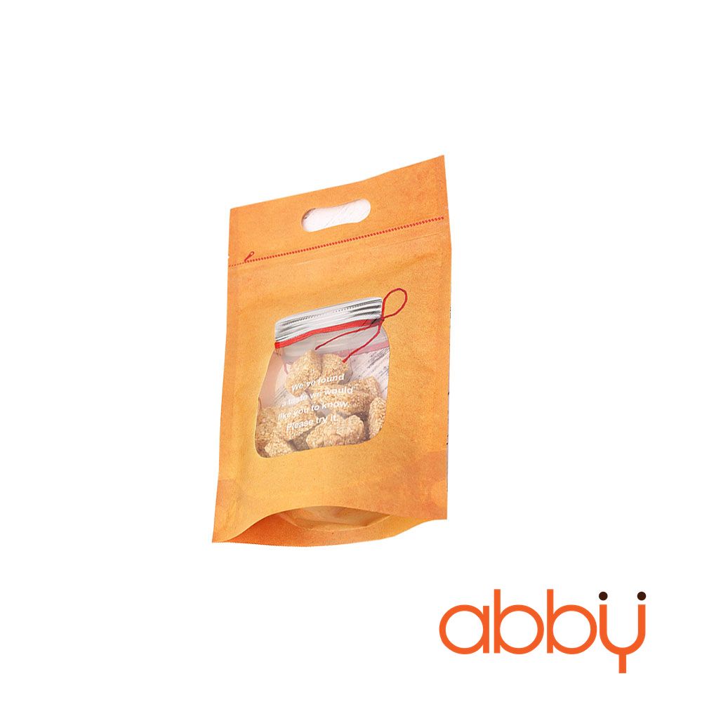 Túi zip xi măng in hình 23x15cm Lọ thủy tinh (5 chiếc)