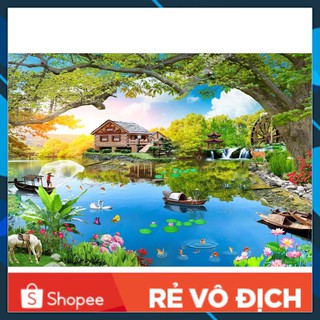 [HOT] Tranh lụa 3D cao cấp 1m x 2m (Có kèm keo dán)