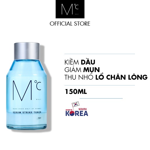 Nước hoa hồng kiềm dầu giảm mụn thu nhỏ lỗ chân lông MdoC Sebum Strike Toner Hàn Quốc