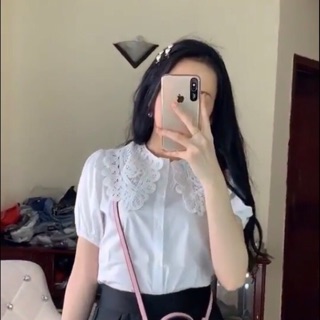 Sơ mi cổ ren