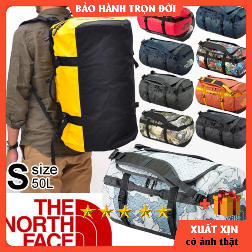 Túi Trống Balo Thể Thao Đi GYM Du Lịch N.F. Base Camp Duffel - Chống Nước, Thể Tích 51L, size Nam nữ, Độ Bền 10 năm Xịn