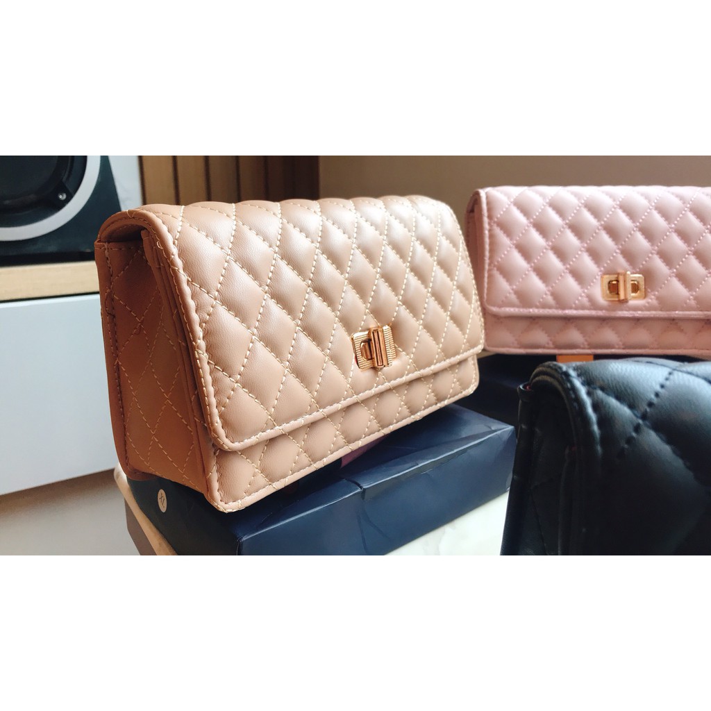 Túi Đeo Chéo Chần Trám Da Mềm Size 21 (có ẢNH THẬT) | BigBuy360 - bigbuy360.vn