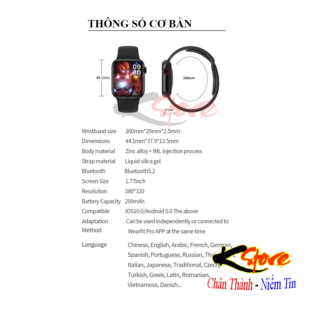 Đồng hồ thông minh M26 Plus Smartwatch màn hình HD tràn viền 4 cạnh cảm ứng siêu mượt nghe gọi theo dõi sức khỏe