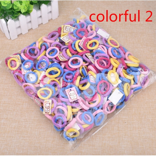 50pcs Rope Ring Elastic Hairband Ponytail Holder