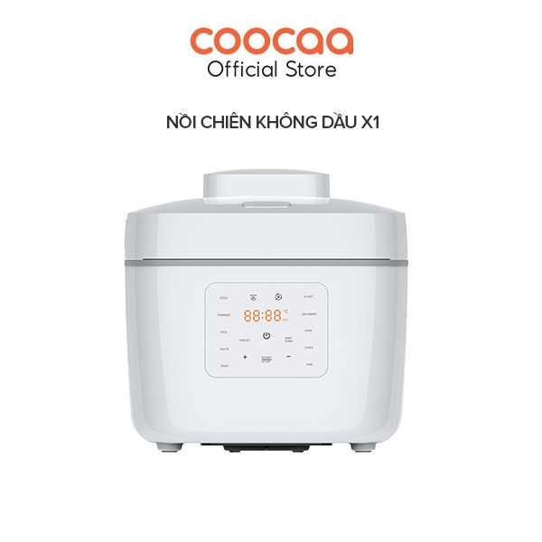 Nồi Chiên X1 Kiêm Nồi Cơm Đa Chức Năng 6 Lít Hầm, Luộc, Làm Sữa Chua, Làm Bánh