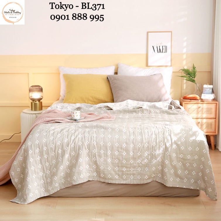 [XẢ] SO 36_Chăn Hè Xô Organic Cotton Dòng Phổ thông/Basic 3 lớp