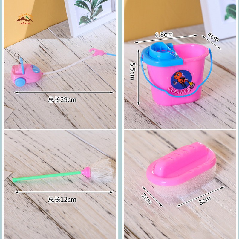 VN Set 9 Đồ Chơi Chổi Quét Nhà Mini Cho Bé