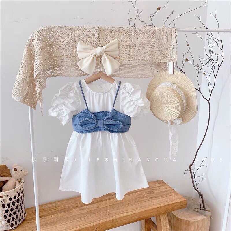 váy công chúa kèm yếm bò cho bé 9-18kg