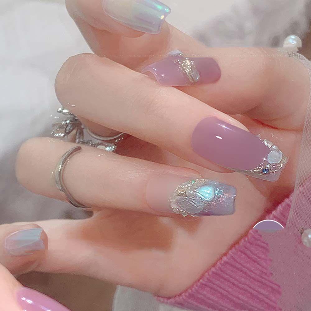 Lọ Phụ Kiện Kim Tuyến Trang Trí Móng Tay 3D Thời Trang DIY|Vỏ Sò Trang Trí Móng Tay