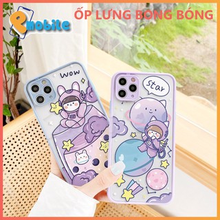 Ốp lưng điện thoại nhựa nhám hình em bé bong bóng