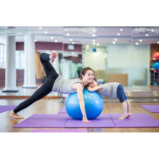 XẢ KHO - Bóng tập yoga trơn 75cm+ bơm bóng)