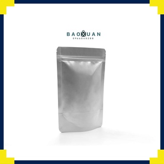 Túi zipper đáy đứng 2 mặt bạc số lượng 1kg
