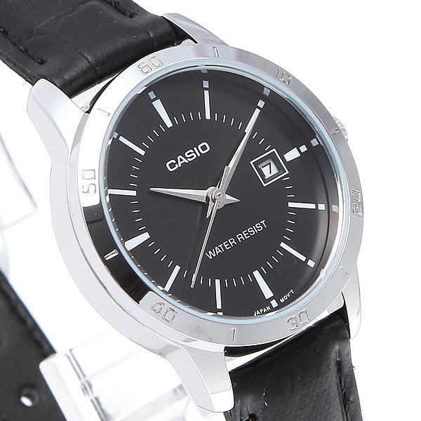 Đồng hồ nữ dây da Casio chính hãng Anh Khuê LTP-V004L-1AUDF (30mm)