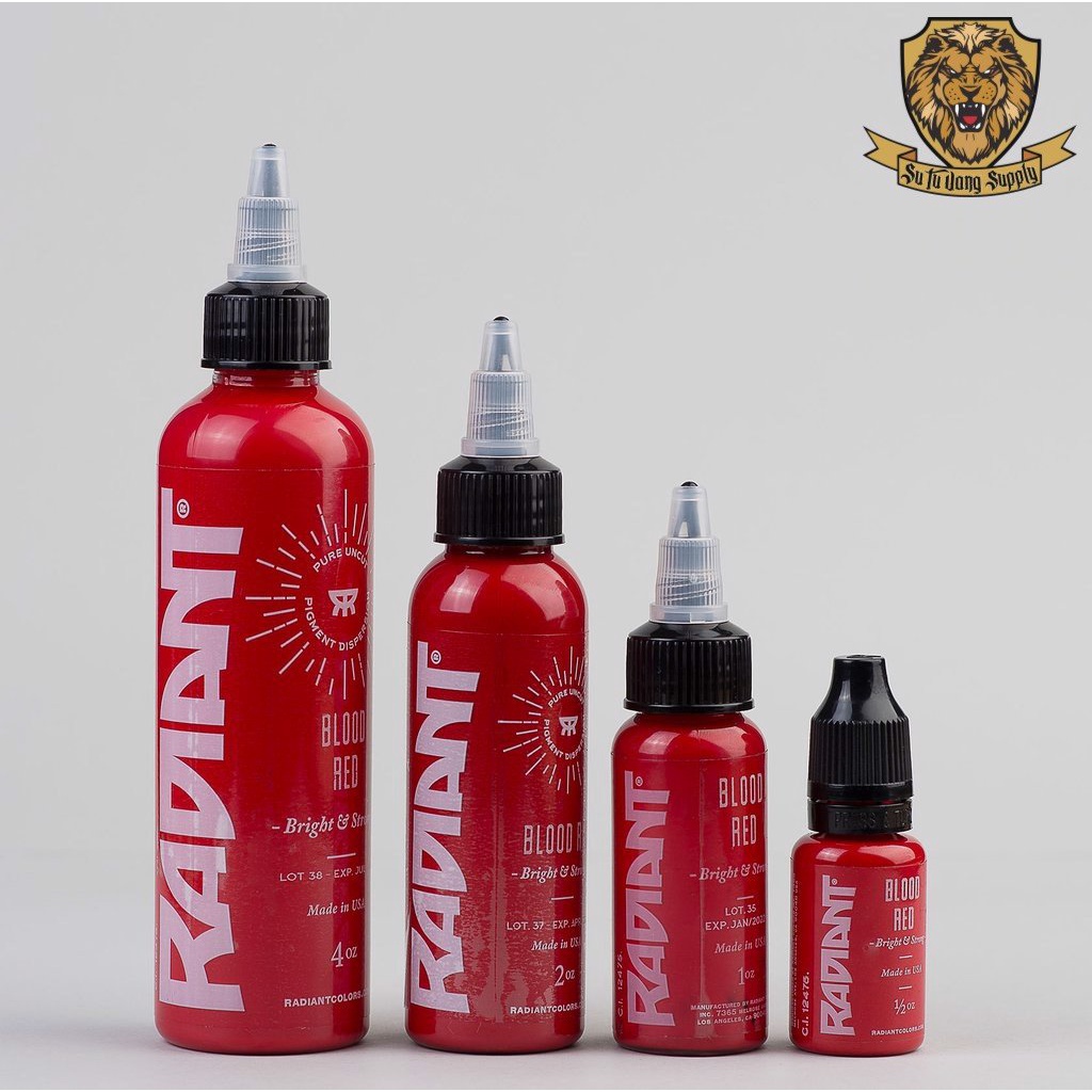 Mực xăm tattoo màu đỏ Radiant Red