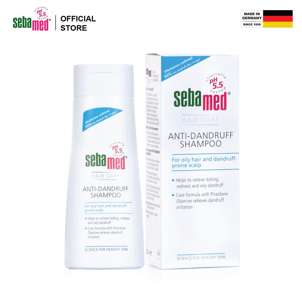 [Chính Hãng] Dầu gội trị gàu Sebamed pH5.5 Anti-Dandruff Shampoo 200ml