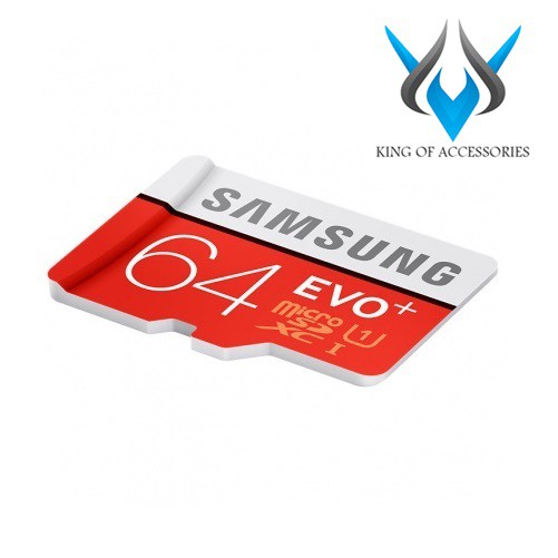 Thẻ nhớ MicroSDXC Samsung Evo+ 64GB UHS-I U1 80MB/s (Đỏ) - Không Box