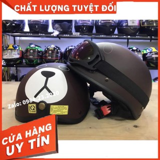 [Uy Tín - Chất Lượng]  Mũ 1/2 Gấu Nâu