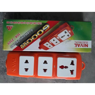 Ổ cắm chịu tải 6000W-Nival(3 ổ cắm)