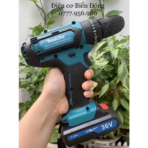 🔥FREESHIP🔥 Tặng đầy đủ phụ kiện Máy khoan pin Bêtông cầm tay MAKITA 36V Thái Lan
