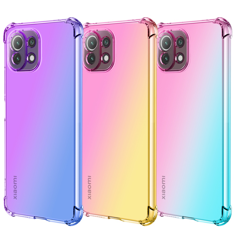 Ốp Điện Thoại TPU Dẻo Màu Gradient Cho Xiaomi Redmi Note 11 10C 10A 10 9T 12 10 Lite 11 10T 10S Poco X4 X3 NFC M4 Pro F3 M3