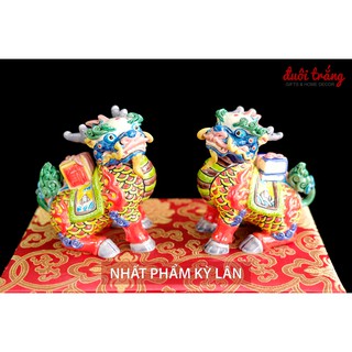 Nhất Phẩm Kỳ Lân 13cm - Sứ Giao Chỉ (trong hộp gấm đỏ)