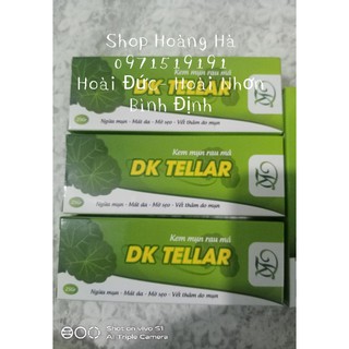 kem mụn rau má DK TELLAR