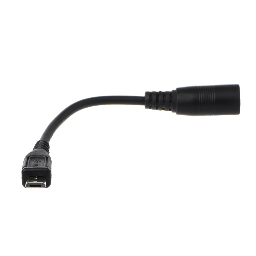 Cáp nguồn đầu 5.5x2.1mm DC sang đầu micro USB chống nước đầy tiện lợi
